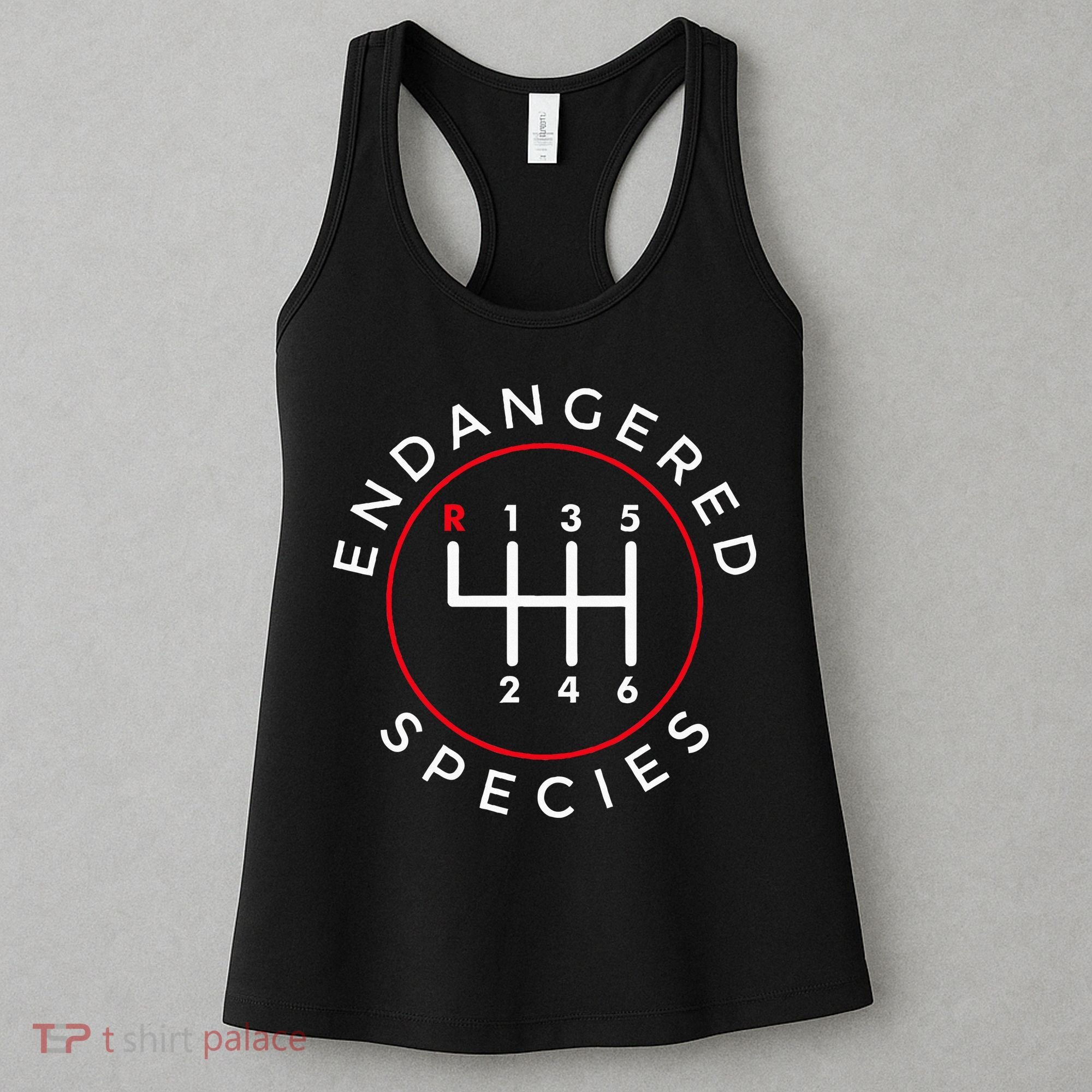 Endangered Species Manual Gearbox Stick Shift 6 Speed Women's Tank Top