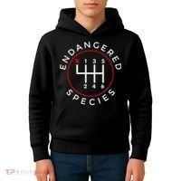 Endangered Species Manual Gearbox Stick Shift 6 Speed Kids Hoodie thumb 4