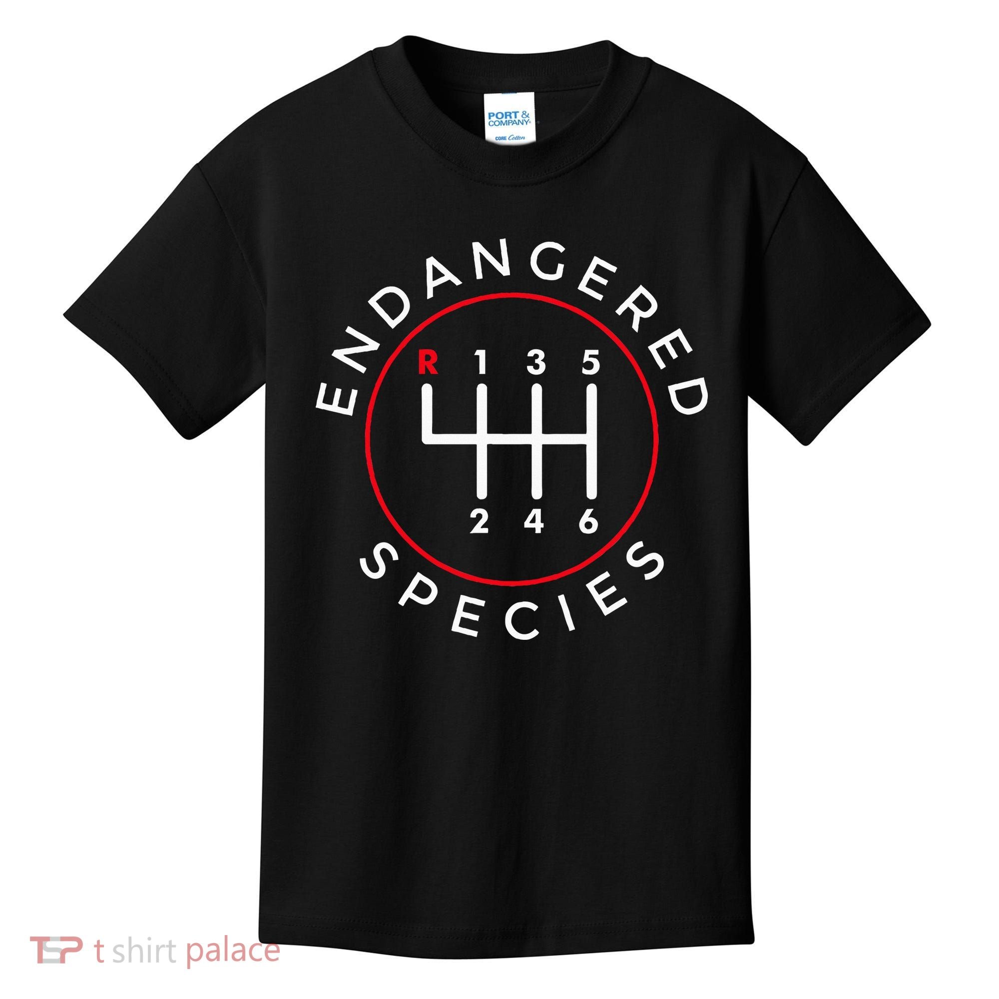 Endangered Species Manual Gearbox Stick Shift 6 Speed Kids T-Shirt