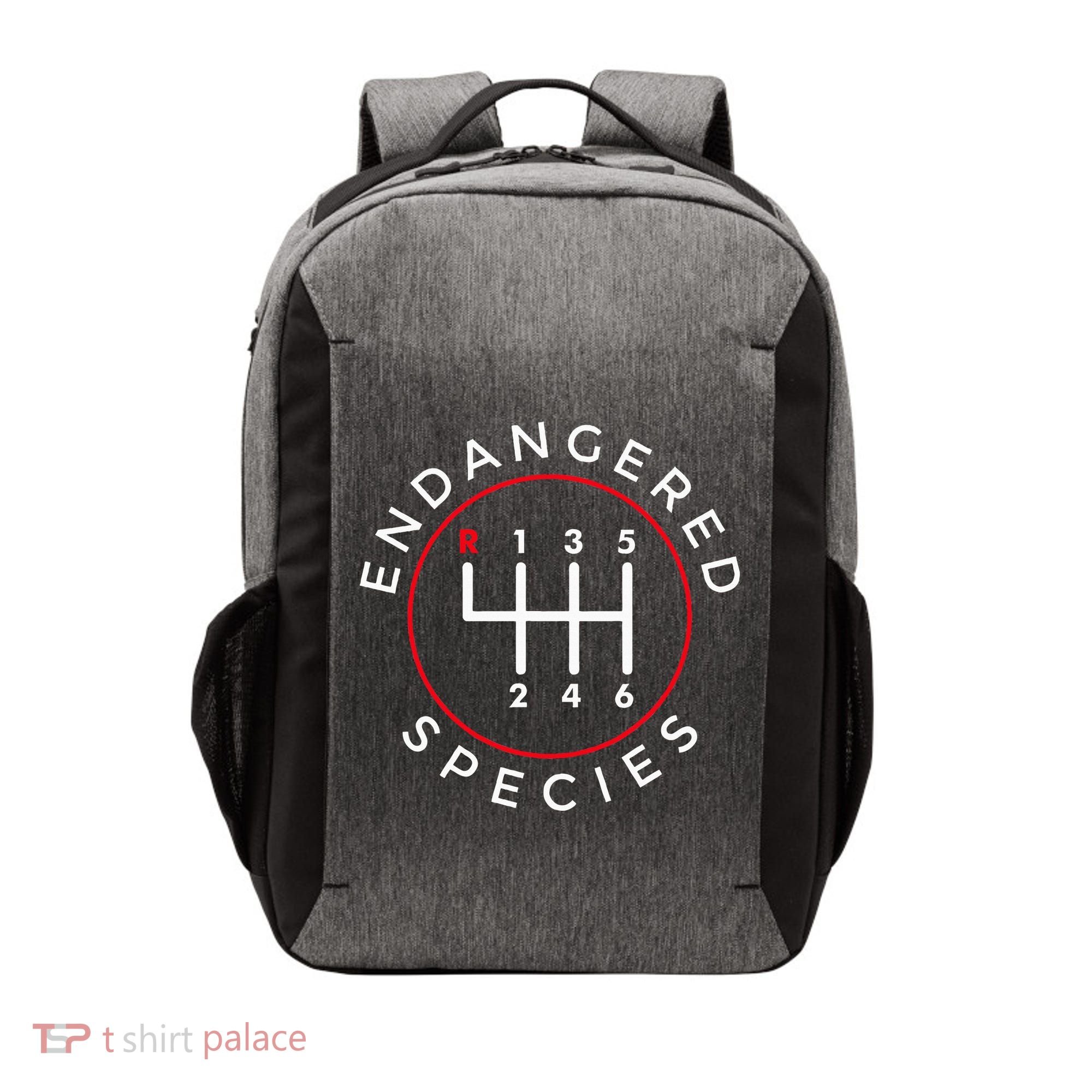 Endangered Species Manual Gearbox Stick Shift 6 Speed Vector Backpack