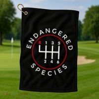 Endangered Species Manual Gearbox Stick Shift 6 Speed Golf Towel thumb 1