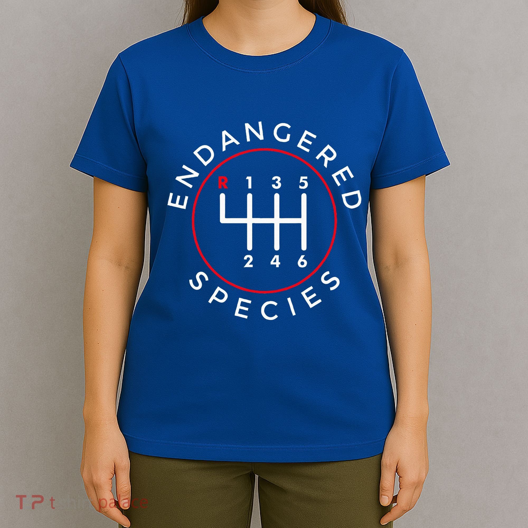 Endangered Species Manual Gearbox Stick Shift 6 Speed T-Shirt