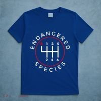 Endangered Species Manual Gearbox Stick Shift 6 Speed T-Shirt thumb 5