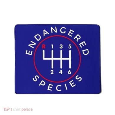 Endangered Species Manual Gearbox Stick Shift 6 Speed Mousepad