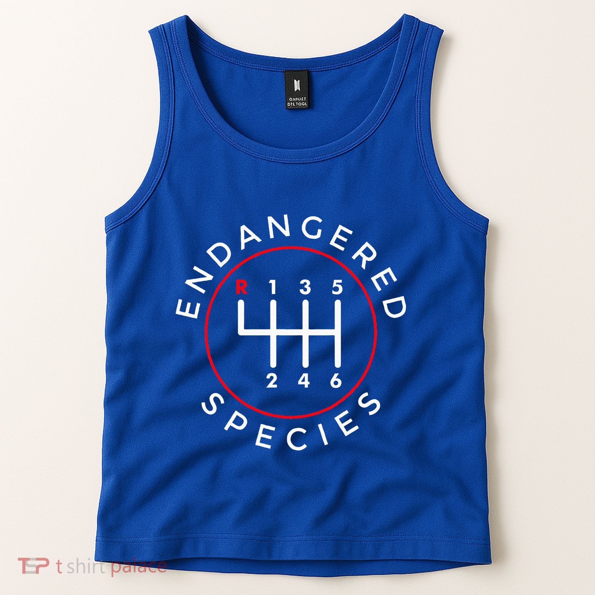 Endangered Species Manual Gearbox Stick Shift 6 Speed Tank Top