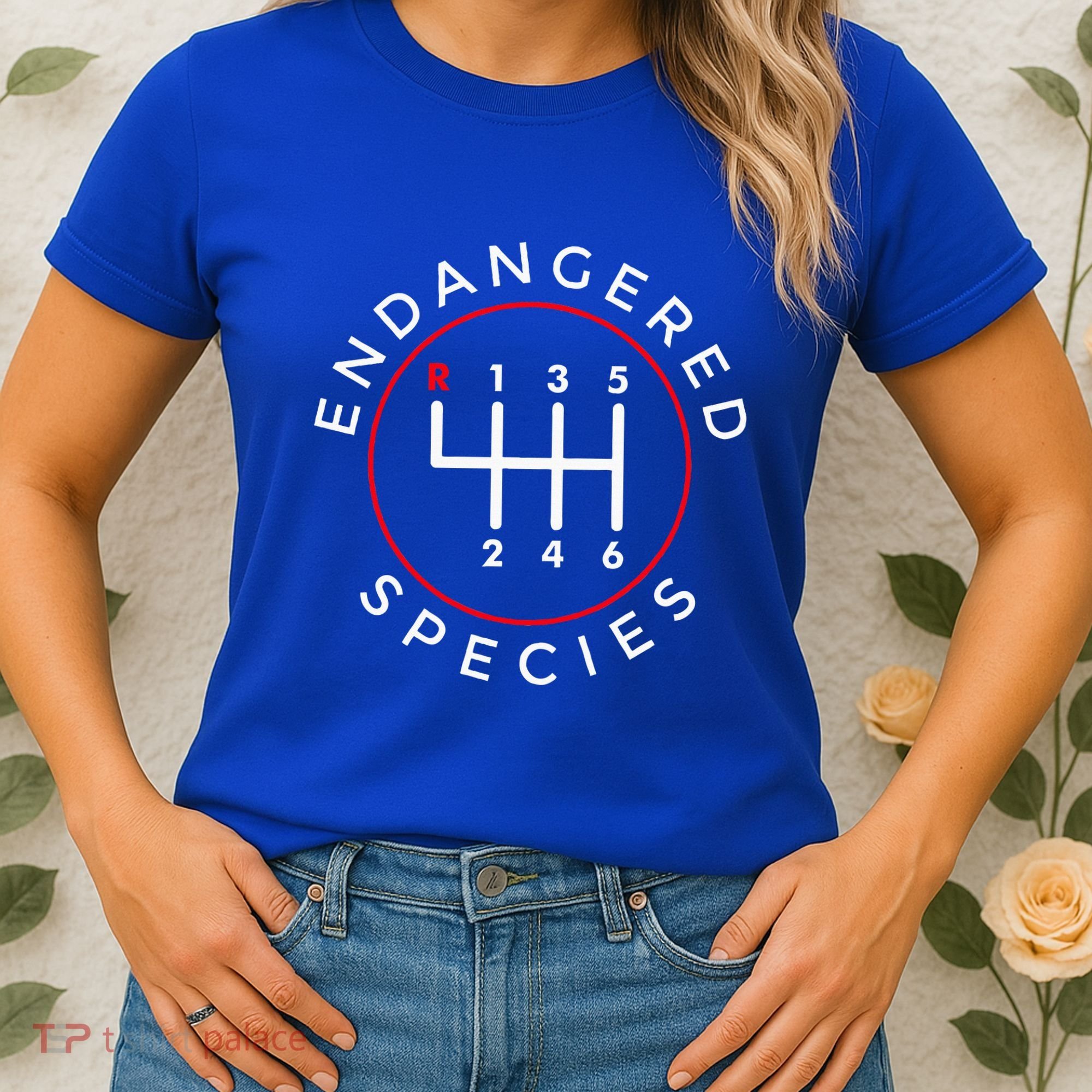 Endangered Species Manual Gearbox Stick Shift 6 Speed Women's T-Shirt