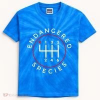 Endangered Species Manual Gearbox Stick Shift 6 Speed Kids Tie-Dye T-Shirt thumb 0