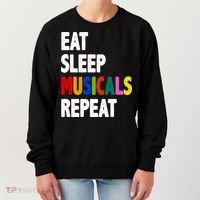 Eat Sleep Musicals Repeat Women's Sweatshirt thumb 0