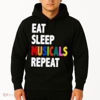 Eat Sleep Musicals Repeat Hoodie thumb 2