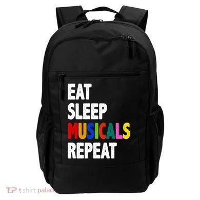 Eat Sleep Musicals Repeat Backpack