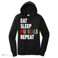 Eat Sleep Musicals Repeat Women's Hoodie thumb 0