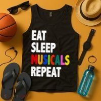 Eat Sleep Musicals Repeat Tank Top thumb 4