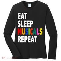 Eat Sleep Musicals Repeat Women's Long Sleeve Shirt thumb 0