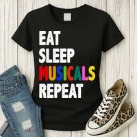Eat Sleep Musicals Repeat Women's T-Shirt thumb 3