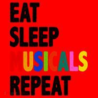Eat Sleep Musicals Repeat Santa Hat thumb 1