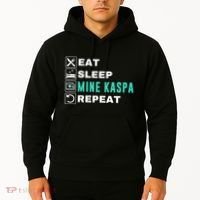 Eat Sleep Mine Kaspa Crypto Kaspa Mining Kaspa Crypto Miner Kaspa To The Moon Hoodie thumb 2