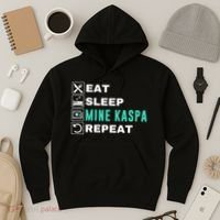 Eat Sleep Mine Kaspa Crypto Kaspa Mining Kaspa Crypto Miner Kaspa To The Moon Hoodie thumb 3