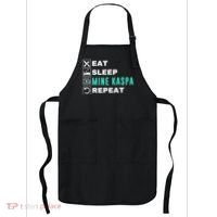 Eat Sleep Mine Kaspa Crypto Kaspa Mining Kaspa Crypto Miner Kaspa To The Moon Apron thumb 0