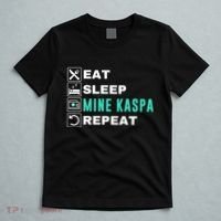 Eat Sleep Mine Kaspa Crypto Kaspa Mining Kaspa Crypto Miner Kaspa To The Moon T-Shirt thumb 5