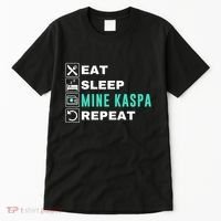 Eat Sleep Mine Kaspa Crypto Kaspa Mining Kaspa Crypto Miner Kaspa To The Moon Tall T-Shirt thumb 0