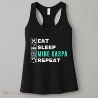 Eat Sleep Mine Kaspa Crypto Kaspa Mining Kaspa Crypto Miner Kaspa To The Moon Women's Tank Top thumb 3