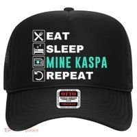 Eat Sleep Mine Kaspa Crypto Kaspa Mining Kaspa Crypto Miner Kaspa To The Moon Hat thumb 0