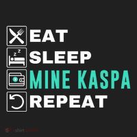 Eat Sleep Mine Kaspa Crypto Kaspa Mining Kaspa Crypto Miner Kaspa To The Moon Hat thumb 2