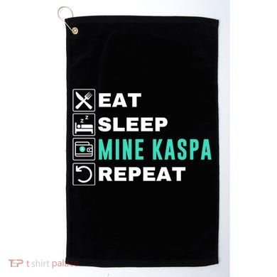 Eat Sleep Mine Kaspa Crypto Kaspa Mining Kaspa Crypto Miner Kaspa To The Moon Golf Towel