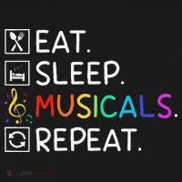 Eat Sleep Musicals Repeat Broadway Theater Novelty Sweatshirt thumb 3