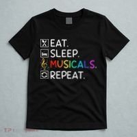 Eat Sleep Musicals Repeat Broadway Theater Novelty T-Shirt thumb 5
