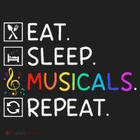 Eat Sleep Musicals Repeat Broadway Theater Novelty Hat thumb 2