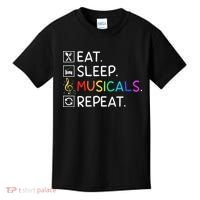 Eat Sleep Musicals Repeat Broadway Theater Novelty Kids T-Shirt thumb 0