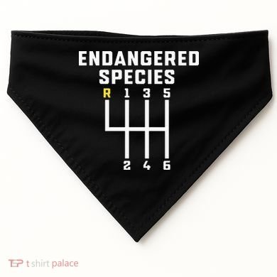 Endangered Species Manual Gearbox Stick Shift USA-Made Doggie Bandana