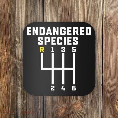 Endangered Species Manual Gearbox Stick Shift Coaster