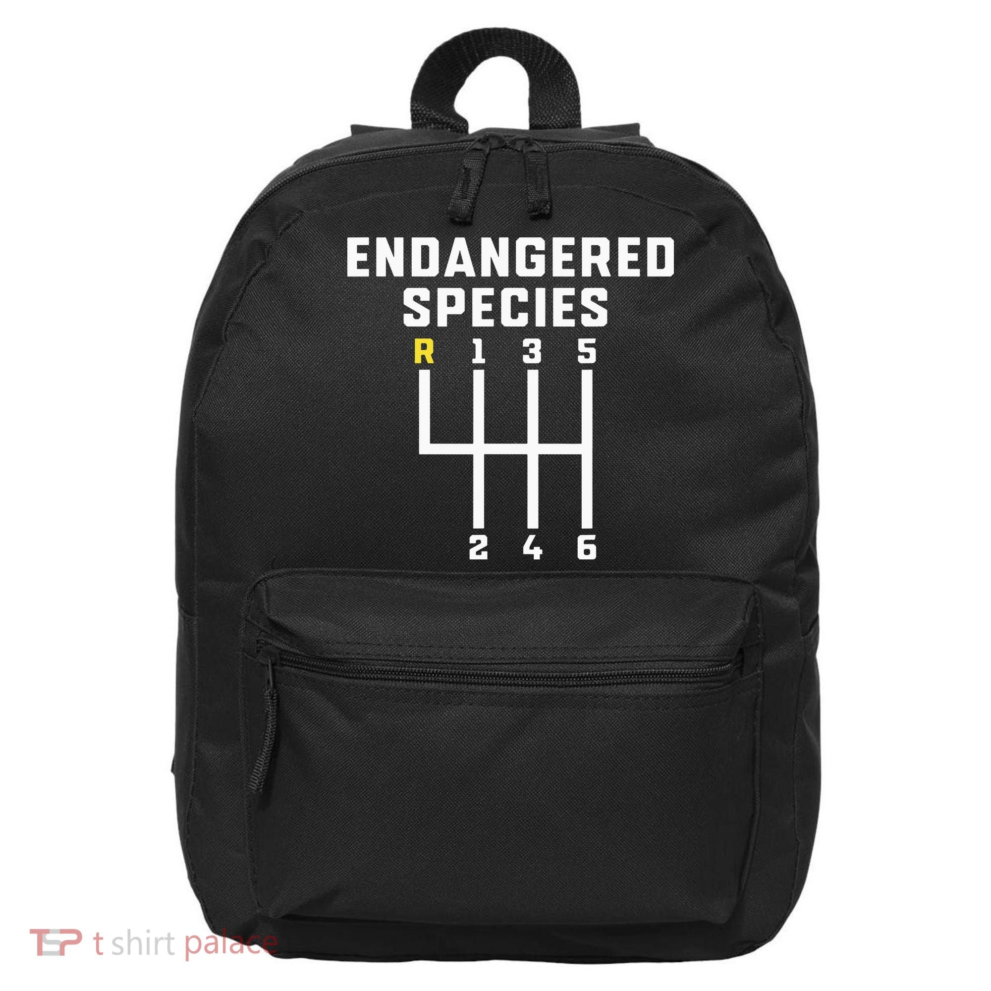 Endangered Species Manual Gearbox Stick Shift 16 in Basic Backpack