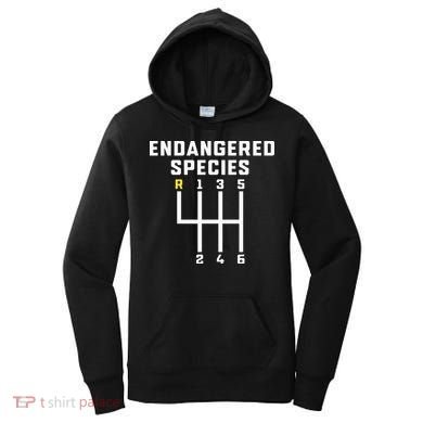 Endangered Species Manual Gearbox Stick Shift Women's Hoodie