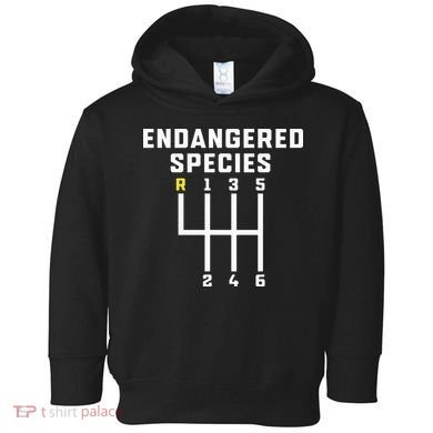 Endangered Species Manual Gearbox Stick Shift Toddler Hoodie