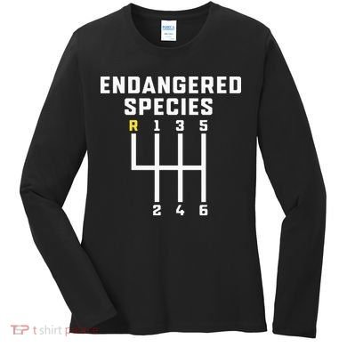 Endangered Species Manual Gearbox Stick Shift Women's Long Sleeve Shirt