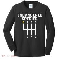 Endangered Species Manual Gearbox Stick Shift Kids Long Sleeve Shirt thumb 0