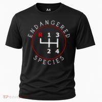 Endangered Species Manual Gearbox Stick Shift 4 Speed 1320 Cooling Performance Crew T-Shirt thumb 0