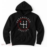 Endangered Species Manual Gearbox Stick Shift 4 Speed 1320 Hoodie thumb 0