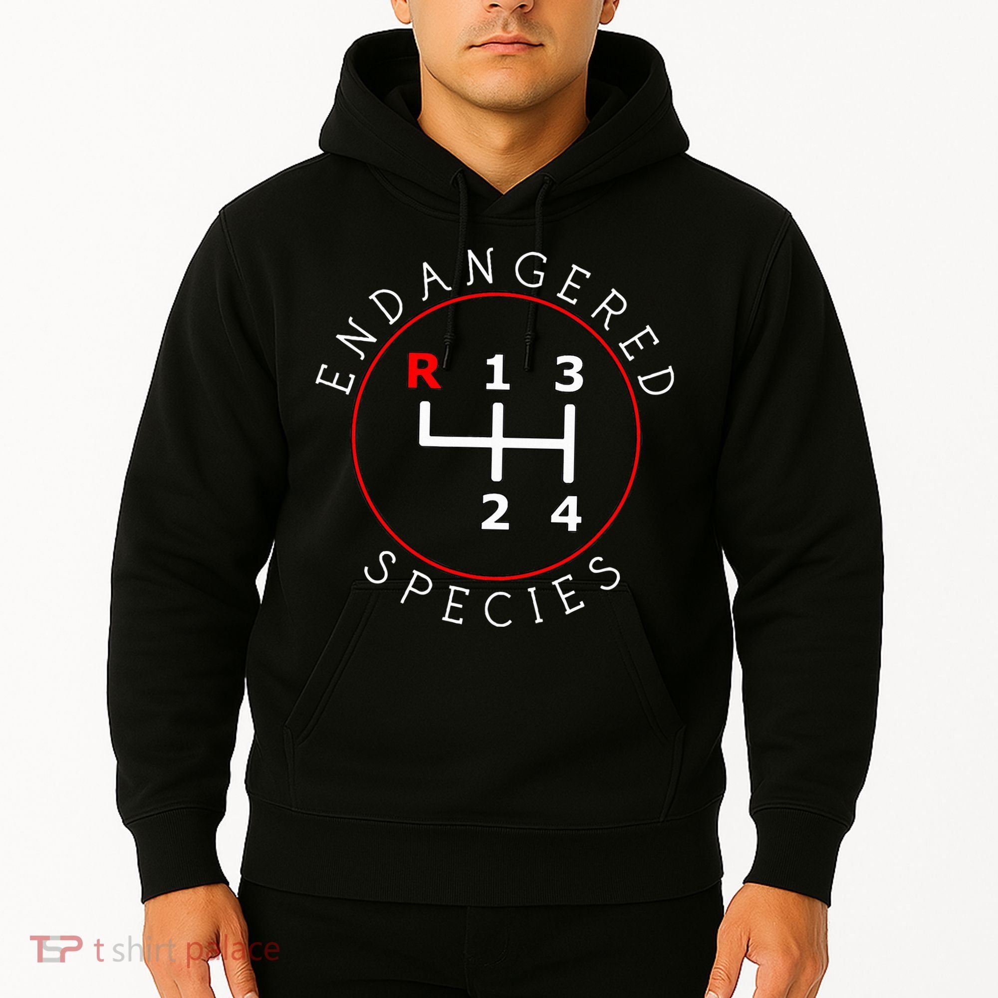 Endangered Species Manual Gearbox Stick Shift 4 Speed 1320 Hoodie