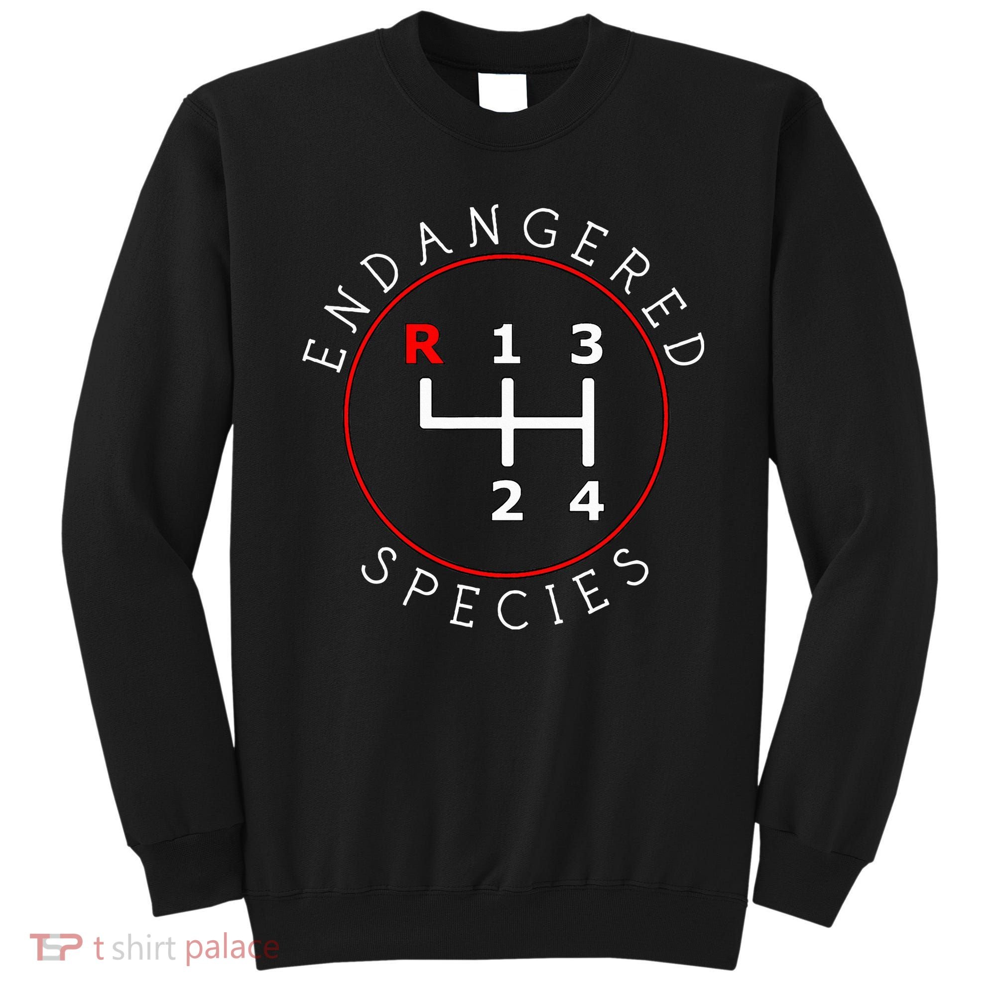Endangered Species Manual Gearbox Stick Shift 4 Speed 1320 Sweatshirt