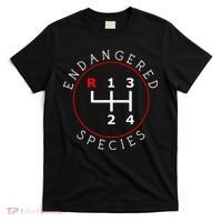 Endangered Species Manual Gearbox Stick Shift 4 Speed 1320 T-Shirt thumb 0