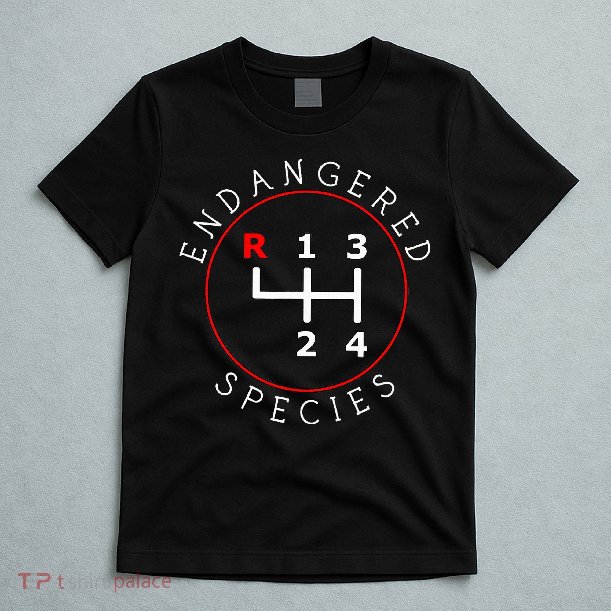 Endangered Species Manual Gearbox Stick Shift 4 Speed 1320 T-Shirt