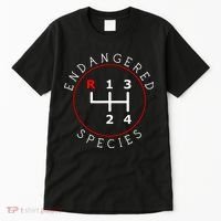 Endangered Species Manual Gearbox Stick Shift 4 Speed 1320 Tall T-Shirt thumb 0