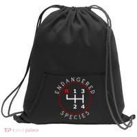 Endangered Species Manual Gearbox Stick Shift 4 Speed 1320 Sweatshirt Cinch Pack Bag thumb 0