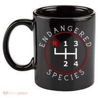 Endangered Species Manual Gearbox Stick Shift 4 Speed 1320 11oz C Handle Ceramic Mug thumb 2