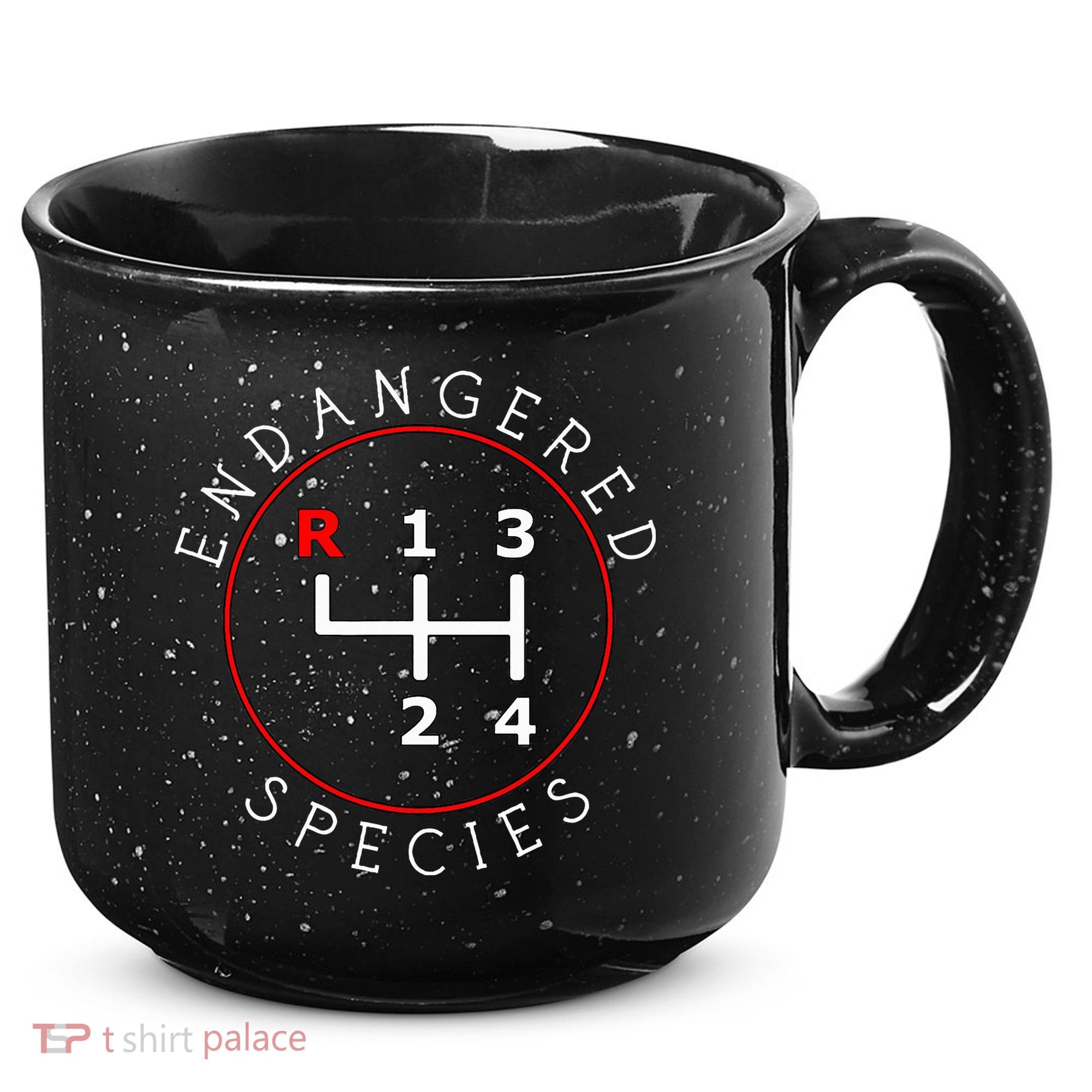 Endangered Species Manual Gearbox Stick Shift 4 Speed 1320 15oz Campfire Ceramic Mug