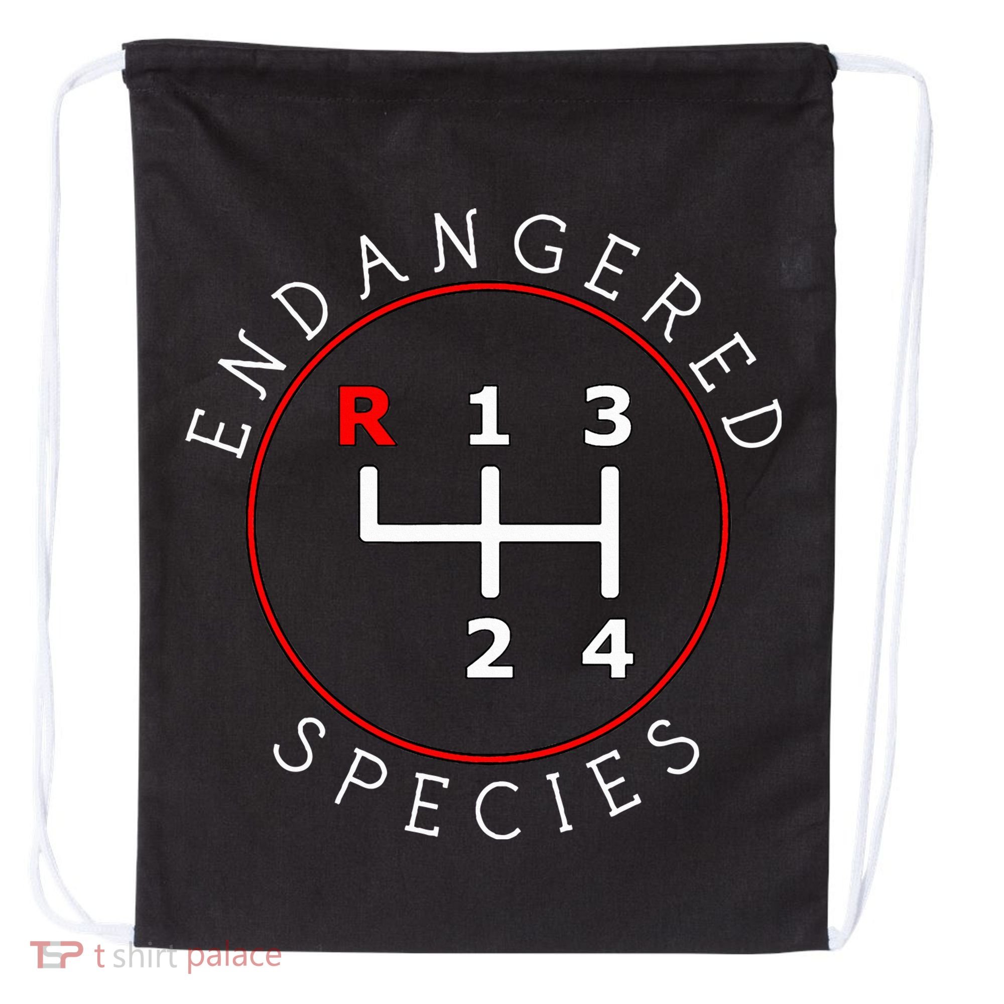 Endangered Species Manual Gearbox Stick Shift 4 Speed 1320 Drawstring Bag